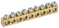 IEK TF-KP00D-SN-09 TEKFOR Шина нулевая сечение 6х9 9 отв.