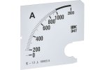 IEK IPA20D-SC-1000 Шкала смен. для амперметра Э47 1000/5А-1,5 96х96мм