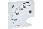 IEK IPA20D-SC-1600 Шкала смен. для амперметра Э47 1600/5А-1,5 96х96мм