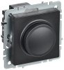 IEK BRITE Светорегулятор поворотно-нажимной 600Вт СС10-1-0-БрЧ черный BR-D20-0600-K02
