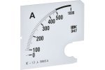 IEK IPA20D-SC-0500 Шкала смен. для амперметра Э47 500/5А-1,5 96х96мм