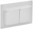 IEK SK-R26-16-44-K01-F SKANDY Роз. 2-я с кр. 16А в сб IP44 SK-R12W