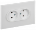 IEK SK-R20-10-K01 SKANDY Роз. 2-я без з/к/ш стекло 10А SK-R03W
