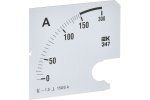 IEK IPA20D-SC-0150 Шкала смен. для амперметра Э47 150/5А-1,5 96х96мм