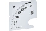 IEK IPA20D-SC-0250 Шкала смен. для амперметра Э47 250/5А-1,5 96х96мм