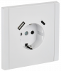 IEK FP-R14-16-U22-018-K01 FORTE&PIANO Роз. з/к/ш в/к 16А USB A+C 18Вт FP247