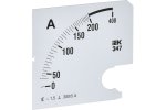 IEK IPA20D-SC-0200 Шкала смен. для амперметра Э47 200/5А-1,5 96х96мм