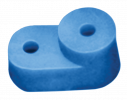 IEK YIS32 Угловой изолятор для "О" шины синий