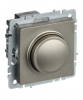 IEK BRITE Светорегулятор поворотно-нажимной 600Вт СС10-1-0-БрШ шампань BR-D20-0600-K37