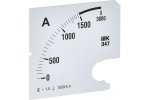 IEK IPA20D-SC-1500 Шкала смен. для амперметра Э47 1500/5А-1,5 96х96мм