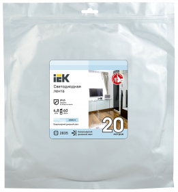 Фотография товара 'IEK Лента LED LSR-2835W60-4,8-IP65-12В, LSR1-2-060-65-3-20'