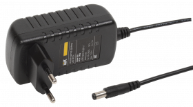 Фотография товара 'IEK Драйвер LED ИПСН 24Вт 12 В адаптер -JacK 5,5 мм IP2, LSP2-024-12-20-11'