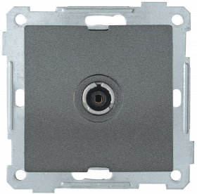 Фотография товара 'IEK Розетка 1-местная телевизионная проходная РТВ10-0-Б BOLERO, EAB12-K95'