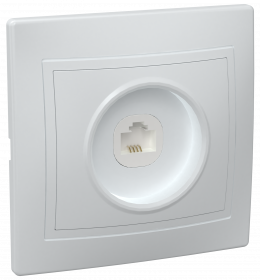 Фотография товара 'IEK Розетка 1-местная телефонная РТ10-КБ КВАРТА, ETK10-K01-DM'