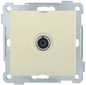 Фотография товара 'IEK Розетка 1-местная телевизионная оконечная РТВ11-0-Б BOLERO, EAB11-K33'