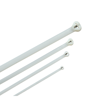 Фотография товара 'IEK Хомут кабельный усиленный Хку 2,5х100мм со стальным замком белый (100шт) UHH34-D025-100-100-K01'