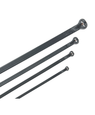 Фотография товара 'IEK Хомут кабельный усиленный Хку 2,5х200мм со стальным замком черный (100шт) UHH34-D025-200-100-K02'