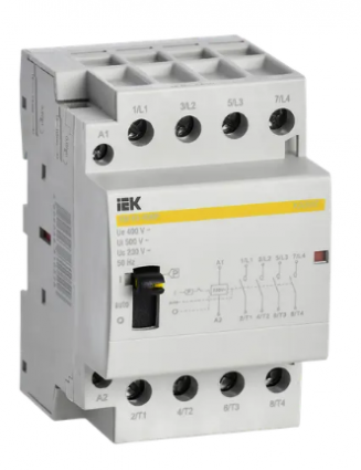 Фотография товара 'IEK Контактор модульный с ручным управлением КМ63-40МР AC KARAT MKK22-63-40'