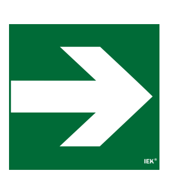 Фотография товара 'IEK Этикетка самоклеящаяся 310х280мм "Направляющая стрелка" LPC10-1-31-28-STR'