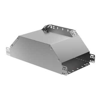 Фотография товара 'IEK Ответвитель Т-образный вертикальный вверх боковой 50х600 HDZ CLM50D-OVVB-050-600-HDZ'