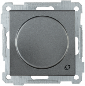 Фотография товара 'IEK Розетка РС16-1-0-Б с заземляющим контактом с защитной шторкой и крышкой 16А BOLERO, ERB16-K95-16'