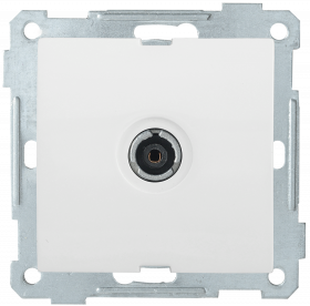 Фотография товара 'IEK Розетка 1-местная телевизионная оконечная РТВ11-0-Б BOLERO, EAB11-K01'