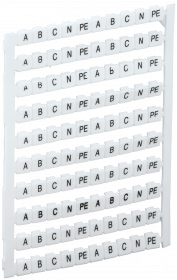 Фотография товара 'IEK Маркеры для КВИ-4/16мм2 с символами "A, B, C, N, PE", YZN30M-004-K00-A'