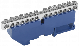 Фотография товара 'IEK Шина N "ноль" на DIN-изоляторе Ni ШНИ-6х9-14-Д-С, YNN10-14-D-K07-N'