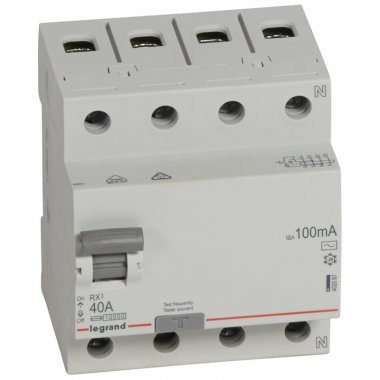 Фотография товара 'IEK 402067 RX3 ВДТ 100МА 40А 4П AC'