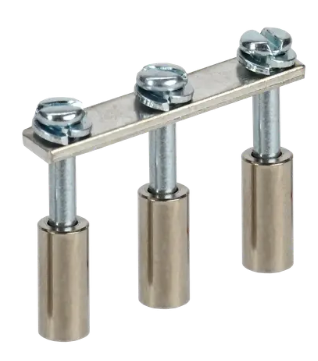 Фотография товара 'IEK Перемычка в сборе для колодки клеммной CTS 16мм2 3PIN YCT10-00-K03-016-A-3P'