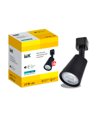 Фотография товара 'IEK LIGHTING Светильник светодиодный трековый ДТО 1403 10Вт 4000К однофазный 50град черный LT-DSO0-1403-10-40-K02'