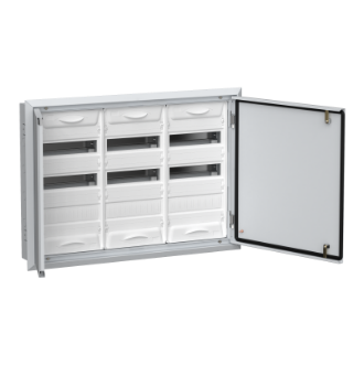 Фотография товара 'IEK TITAN 5 Корпус металлический ЩРв-108 (3х36) 630х885х130мм IP31 белый (две двери) TI5-50-V-3X036-31'