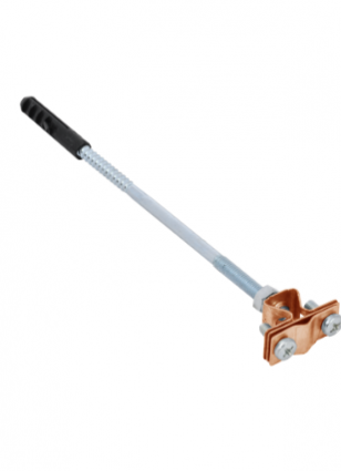 Фотография товара 'IEK Держатель проводника круглого 8-10мм для бетонного фасада медь  ZDP80-50-3-18'