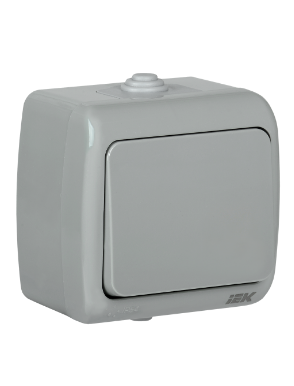 Фотография товара 'IEK Выключатель 1-клавишный для открытой установки ВС-20-1-0-А 10А IP54 AQUATIC EVA10-K03-10-54'