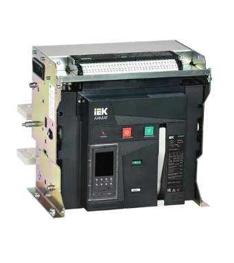 Фотография товара 'IEK ARMAT Воздушный автоматический выключатель стационарного исполнения 3P типоразмер E 100кА AR-ACB-3FE-100-3200A-TDCF'