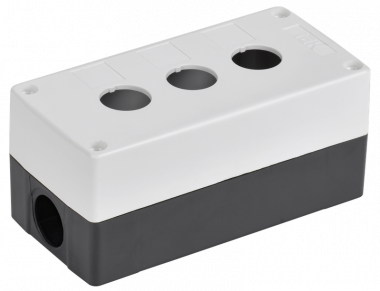 Фотография товара 'IEK BKP10-3-K01-R Корпус КП103-Р для кнопок 3 места'