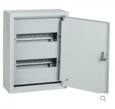 Фотография товара 'IEK Корпус металлический распределительный ЩРн-24з (395х310х120мм) IP31 MKM14-N-24-31-Z-G'