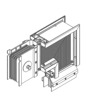 Фотография товара 'IEK LINEBAR Секция угловая вниз 2500А Al 3L+N+PER IP55 транспортировочная LB-2500A4-35-F-LD'