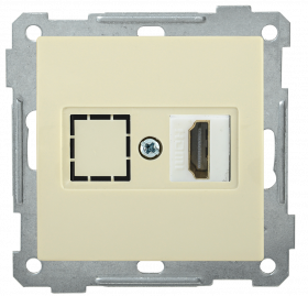 Фотография товара 'IEK Розетка HDMI РHDMI-0-Б BOLERO, EHB10-K33'