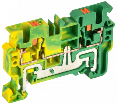 Фотография товара 'IEK YCT21-00-K52-004 Колодка клеммная CP-PEN земля 4мм2'