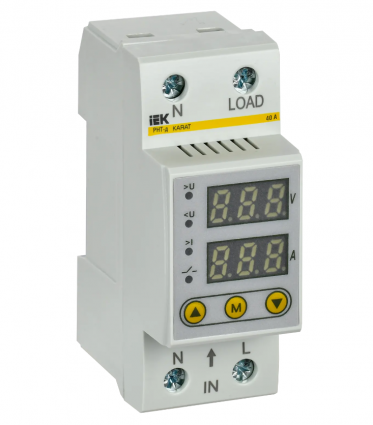 Фотография товара 'IEK Реле напряжения и тока РНТ-д однофазное 36мм 40А IVC21-1-40'
