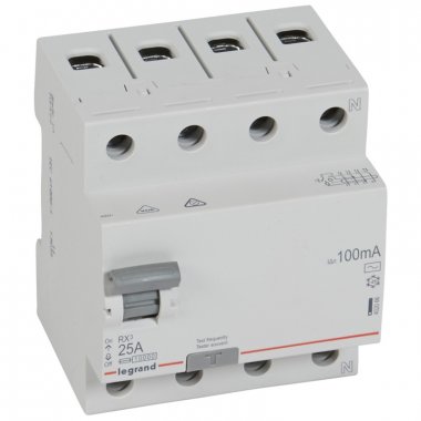 Фотография товара 'IEK 402066 RX3 ВДТ 100МА 25А 4П AC'