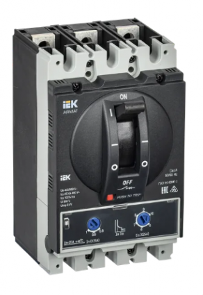 Фотография товара 'IEK ARMAT Автоматический выключатель в литом корпусе 3P типоразмер A 85кА 25А AR-MCCB-3A-085-0025A-ATUC'