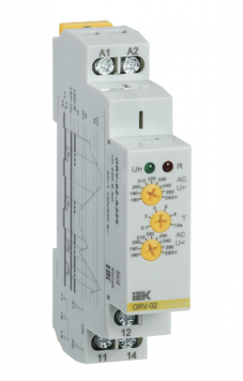 Фотография товара 'IEK Реле контроля напряжения ORV однофазное 220В AC ORV-02-A220'