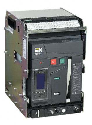 Фотография товара 'IEK ARMAT Воздушный автоматический выключатель выдвижного исполнения 3P типоразмер A 66кА 1000А AR-ACB-3VA-066-1000A-TYCF'