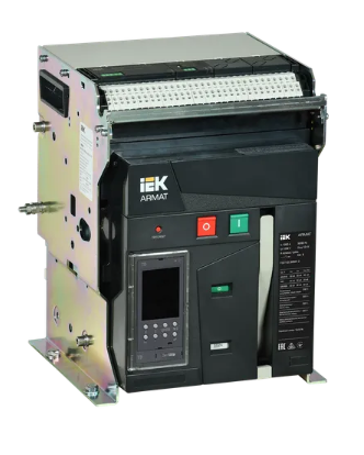 Фотография товара 'IEK ARMAT Воздушный автоматический выключатель стационарного исполнения 3P типоразмер A 55кА 1000А AR-ACB-3FA-055-1000A-TDCF'