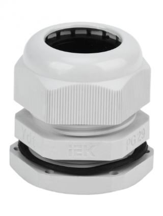 Фотография товара 'IEK Сальник PG 29 диаметр проводника 18-24мм IP54 YSA20-25-29-54-K41-C'