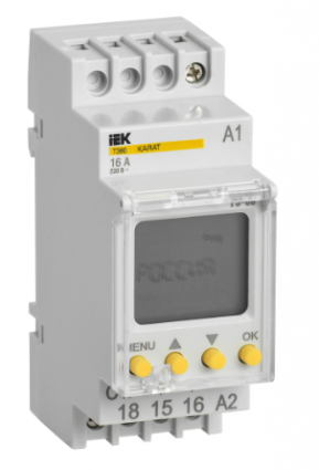 Фотография товара 'IEK Таймер ТЭ80 цифровой 16А 230В на DIN-рейку KARAT MTA10-16-080'