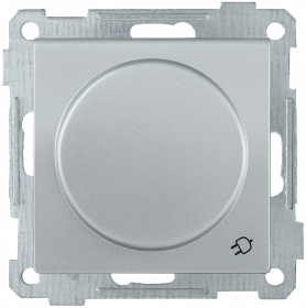 Фотография товара 'IEK Розетка РС16-1-0-Б с заземляющим контактом с защитной шторкой и крышкой 16А BOLERO, ERB16-K23-16'