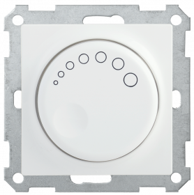 Фотография товара 'IEK Светорегулятор поворотный с индикацией СС10-1-1-Б 600Вт BOLERO, EDB11-0600-K01'